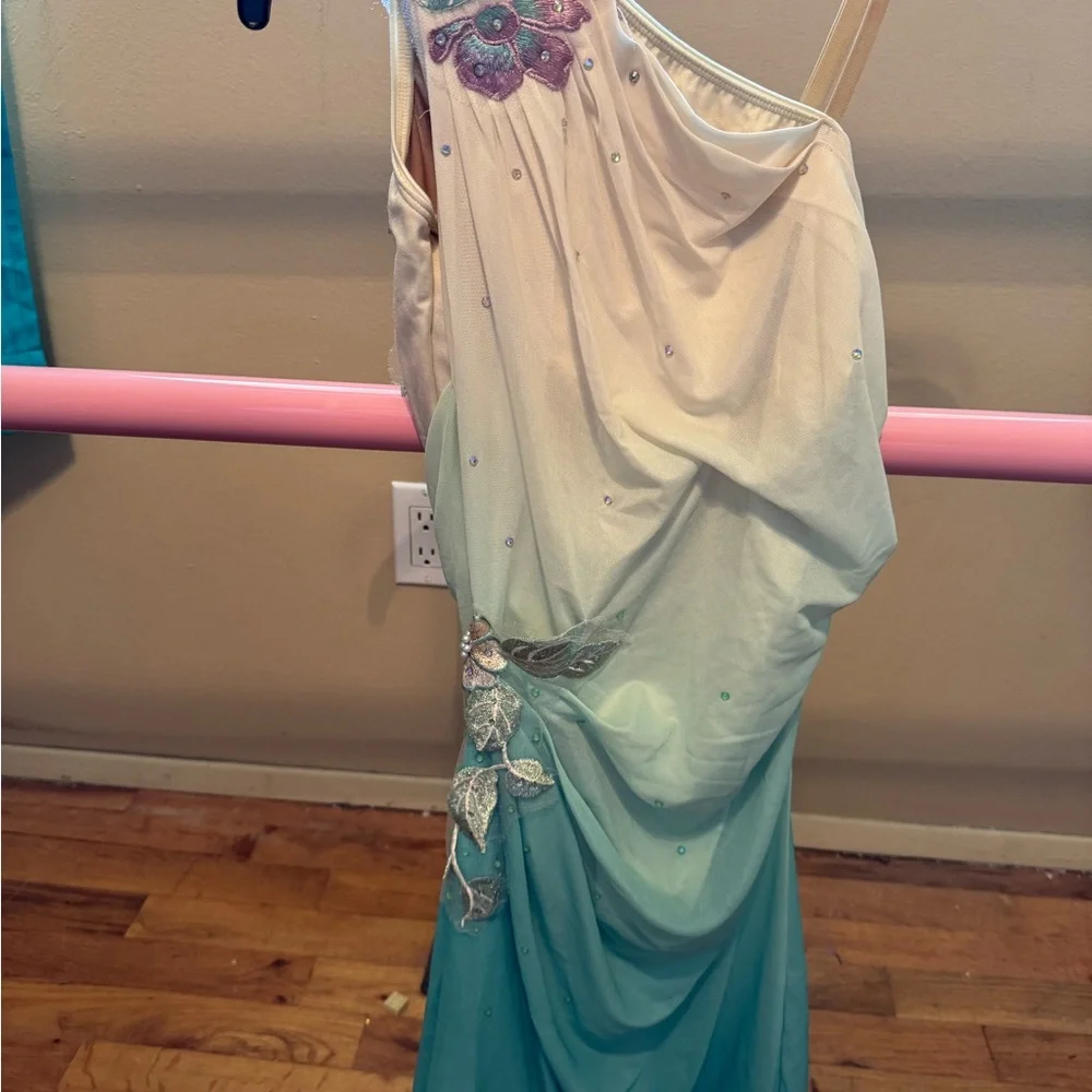 Elegant Two-Tone Dance Costume by tenth house size SA- ONE COSTUME